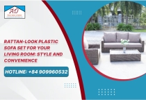 Faux Rattan Plastic Sofa Set for Your Living Room: Style and Convenience Faux Rattan Plastic Sofa Set for Your Living Room: Style and Convenience
