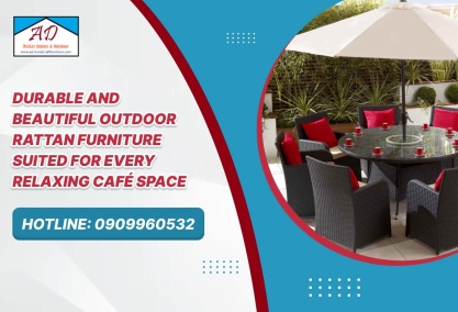 Durable and Beautiful Outdoor Rattan Furniture Suited for Every Relaxing Café Space