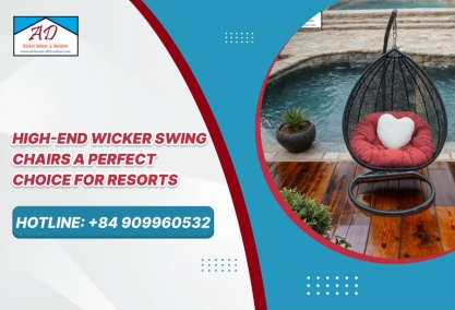 High-End Wicker Swing Chairs: A Perfect Choice for Resorts