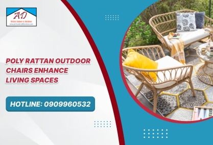 Poly Rattan Outdoor Chairs Enhance Living Spaces