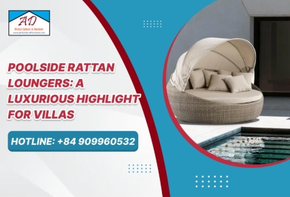 Poolside Rattan Loungers: A Luxurious Highlight for Villas