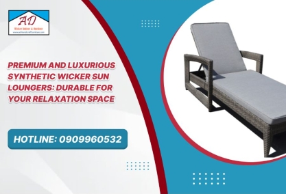 Premium and Luxurious Synthetic Wicker Sun Loungers: Durable for Your Relaxation Space
