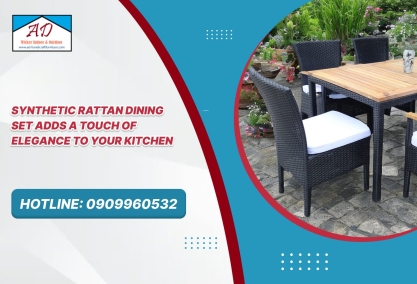 Synthetic Rattan Dining Set Adds a Touch of Elegance to Your Kitchen