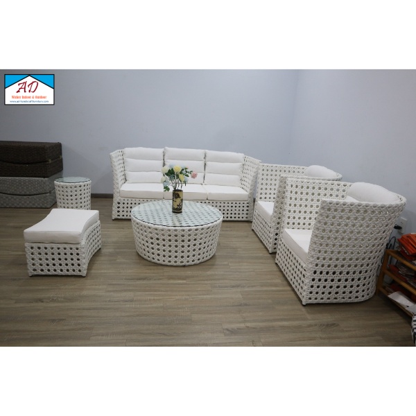 Synthetic rattan furniture is easy to clean, requiring minimal maintenance for lasting shine