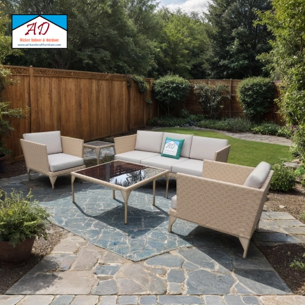 Outdoor rattan furniture offers easy maintenance and long-lasting cleanliness