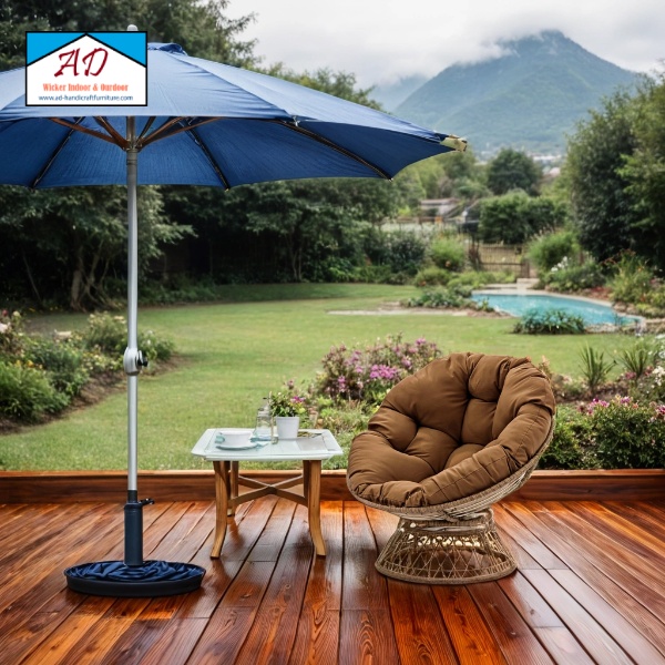Outdoor rattan furniture blends classic elegance with modern functionality