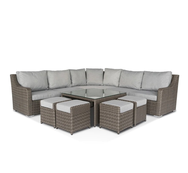 POLY RATTAN SECTIONAL SOFA SET 