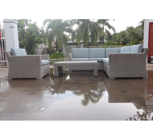 POLY RATTAN SECTIONAL SOFA SET 