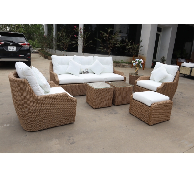 POLY RATTAN SOFA SET 