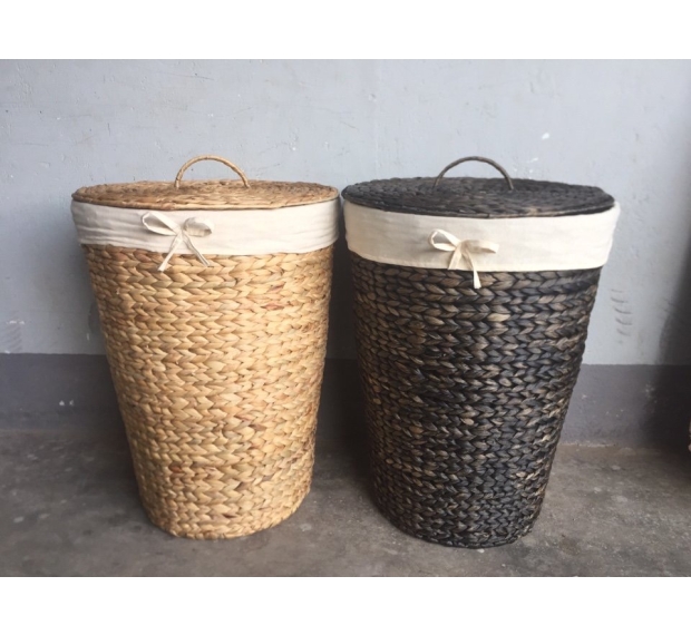 WATER HYACINTH LAUNDRY BASKET - SET OF 2