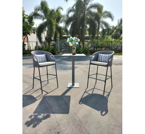 POLY RATTAN BAR SET 