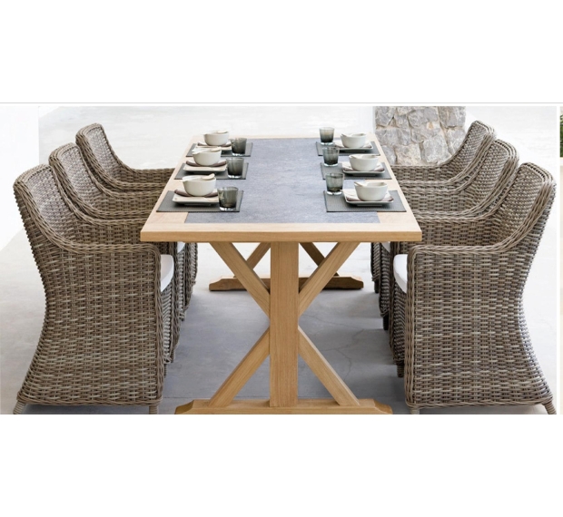 POLY RATTAN DINING SET