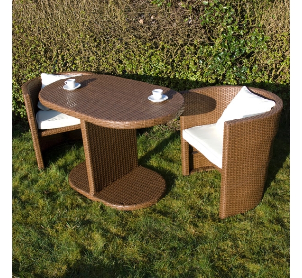 POLY RATTAN COFFEE SET
