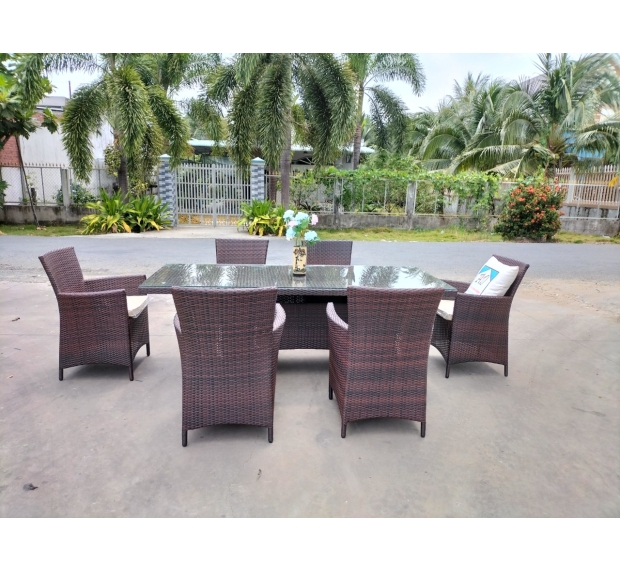 POLY RATTAN DINING SET