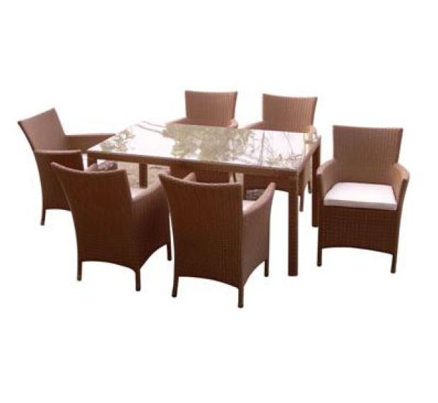 POLY RATTAN DINING SET