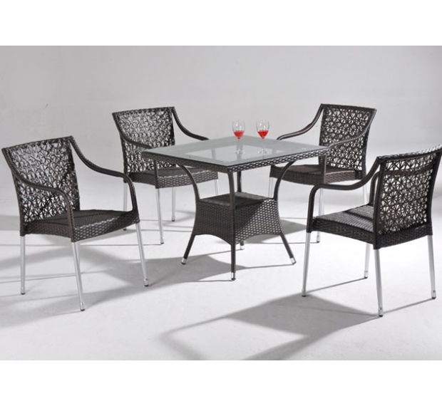 POLY RATTAN COFFEE SET