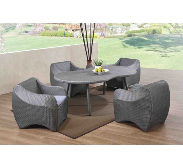 POLY RATTAN COFFEE SET