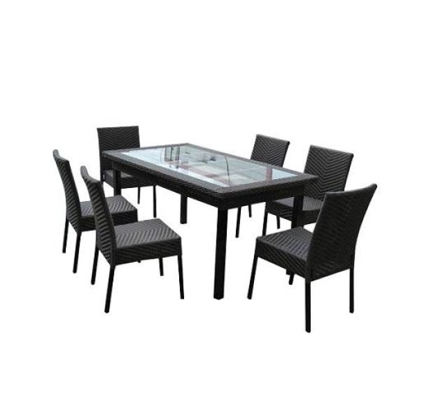 POLY RATTAN DINING SET