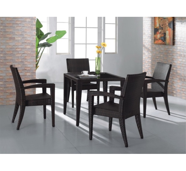 POLY RATTAN DINING SET