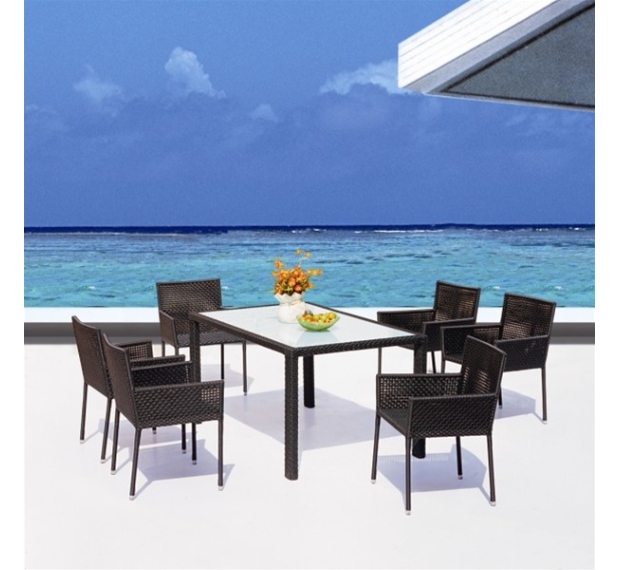 POLY RATTAN COFFEE SET