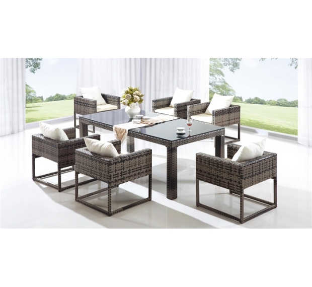 POLY RATTAN COFFEE SET