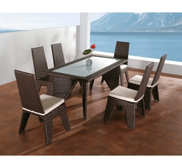 POLY RATTAN COFFEE SET