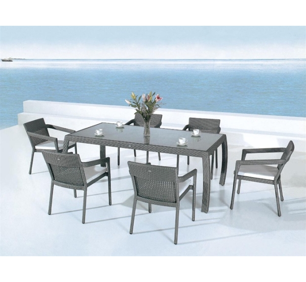POLY RATTAN DINING SET