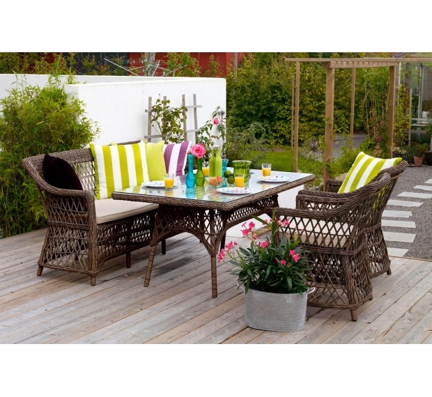 POLY RATTAN DINING SET