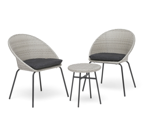 POLY RATTAN COFFEE SET (K/D LEGS)