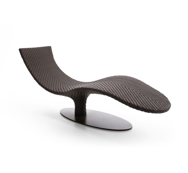 POLY RATTAN RELAX LOUNGE CHAIR WITH CUSHION