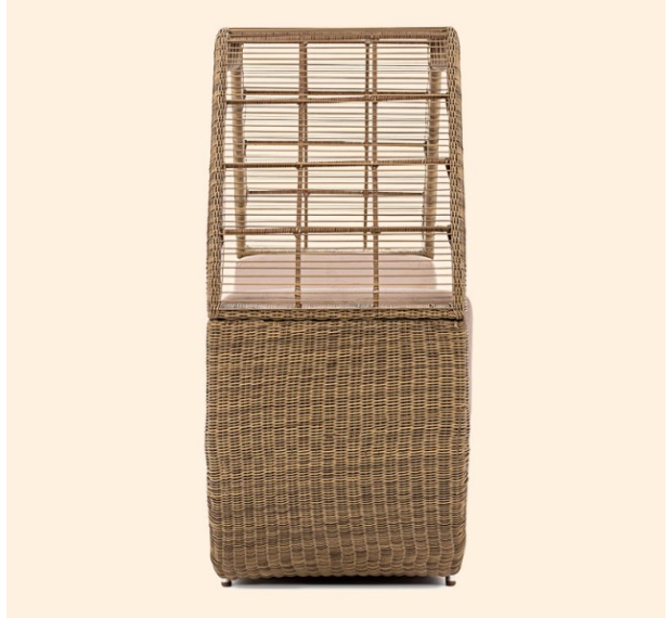 POLY RATTAN LOVE SUNBED SET