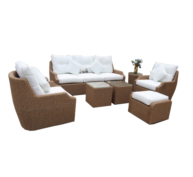 POLY RATTAN SOFA SET 