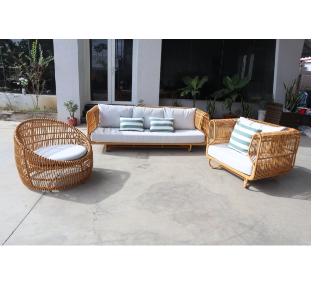 POLY RATTAN SOFA SET 