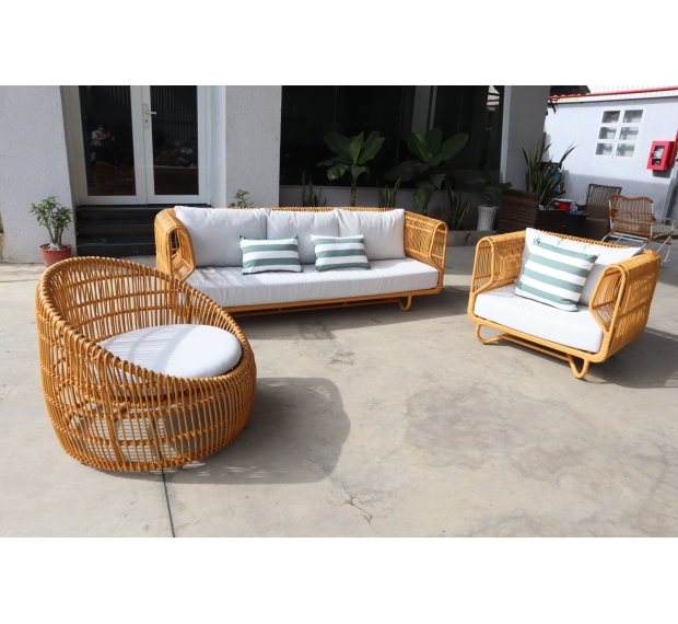 POLY RATTAN SOFA SET 