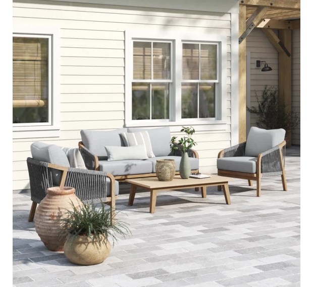 ROPE SOFA SET OF 4 