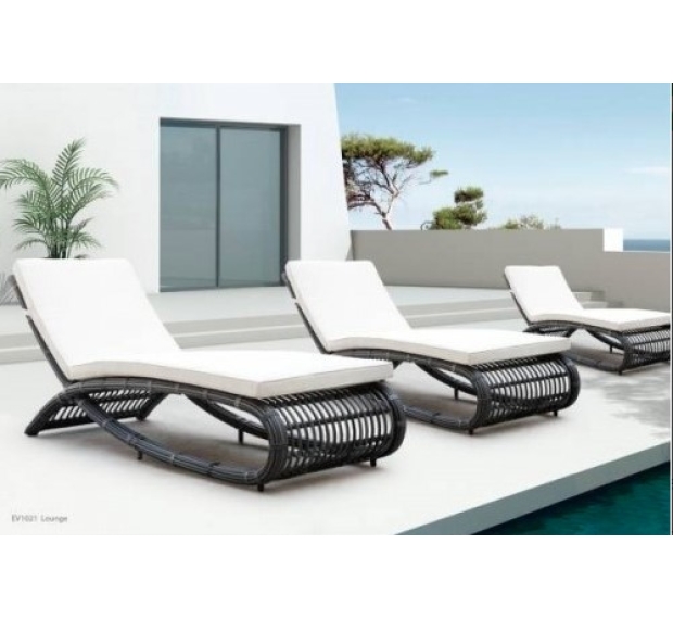POLY RATTAN SUNBED SET