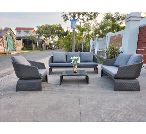POLY RATTAN SOFA SET OF 4
