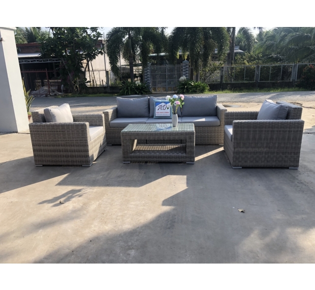 POLY RATTAN SOFA SET OF 4
