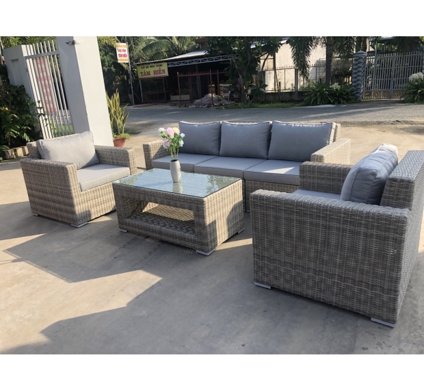 POLY RATTAN SOFA SET OF 4