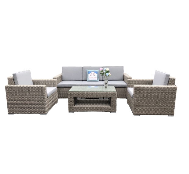 POLY RATTAN SOFA SET OF 4