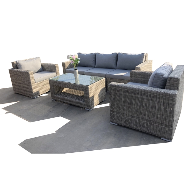 POLY RATTAN SOFA SET OF 4