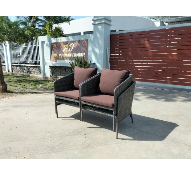 POLY RATTAN SOFA SET  