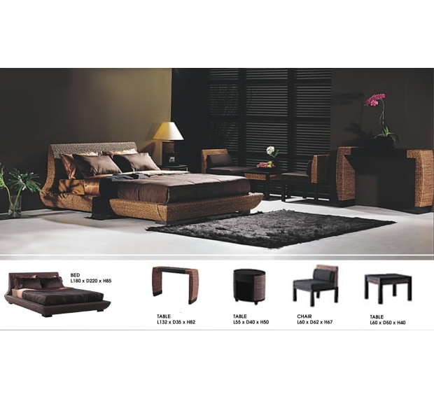 Water Hyacinth Bedroom set WABD-040