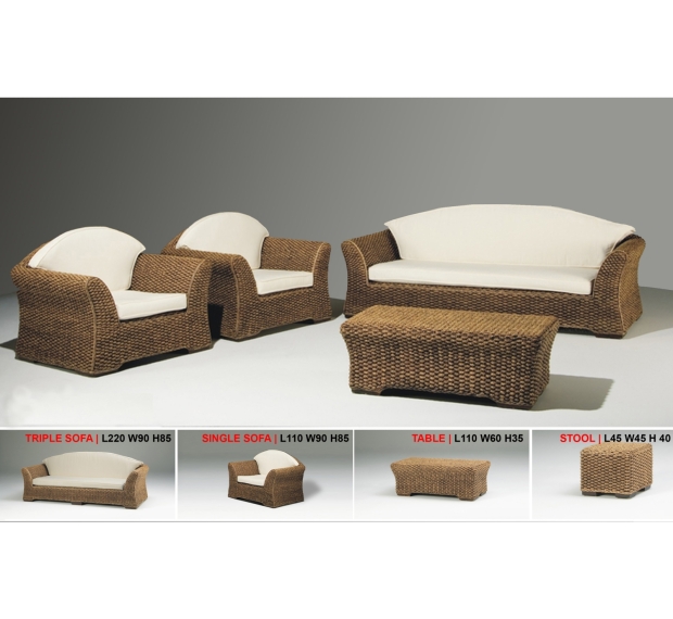 WATER HYACINTH SOFA SET 