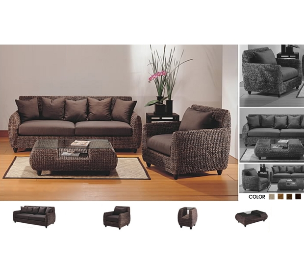 WATER HYACINTH SOFA SET 