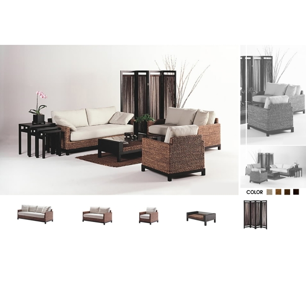WATER HYACINTH SOFA SET 