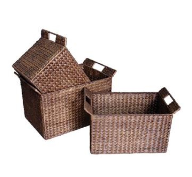 WATER HYACINTH BASKET - SET OF 3