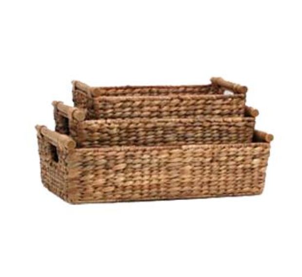 WATER HYACINTH BASKET - SET OF 3