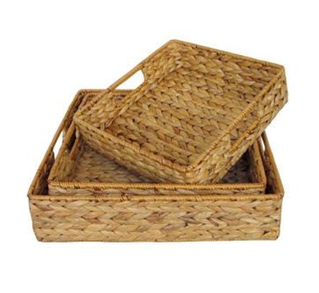 WATER HYACINTH BASKET - SET OF 3