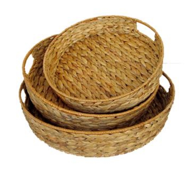 WATER HYACINTH BASKET - SET OF 3